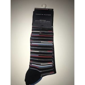 Tommy Hilfiger Mens Pack of 2 Blue Stripe